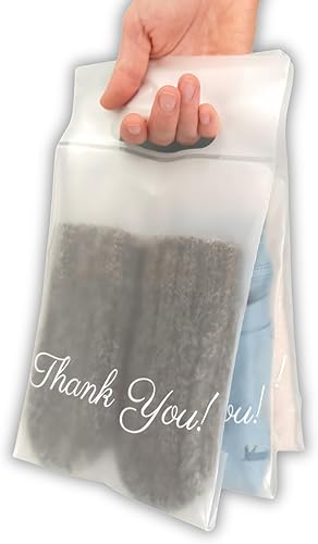 Miniatura 23 de Bolsas esmeriladas para camisetas de 10 x 13, 100 bolsas de envío para ropa, bolsas de agradecimiento, bolsas de paquete, bolsas para pequeñas