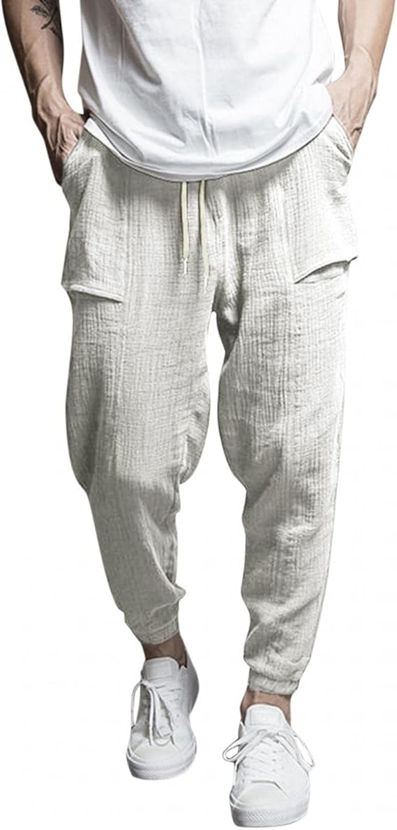 Amazon Mucabo ズボン メンズ 夏 トレーニングパンツ ジム ジョガーパンツ フィットネス スリム スウェットパンツ 筋トレ 通気性 ストレッチ トレーニングウェア ウエストゴム ロングパンツ イージーパンツ 快適 ランニング 黒 スウェットパンツ 通販