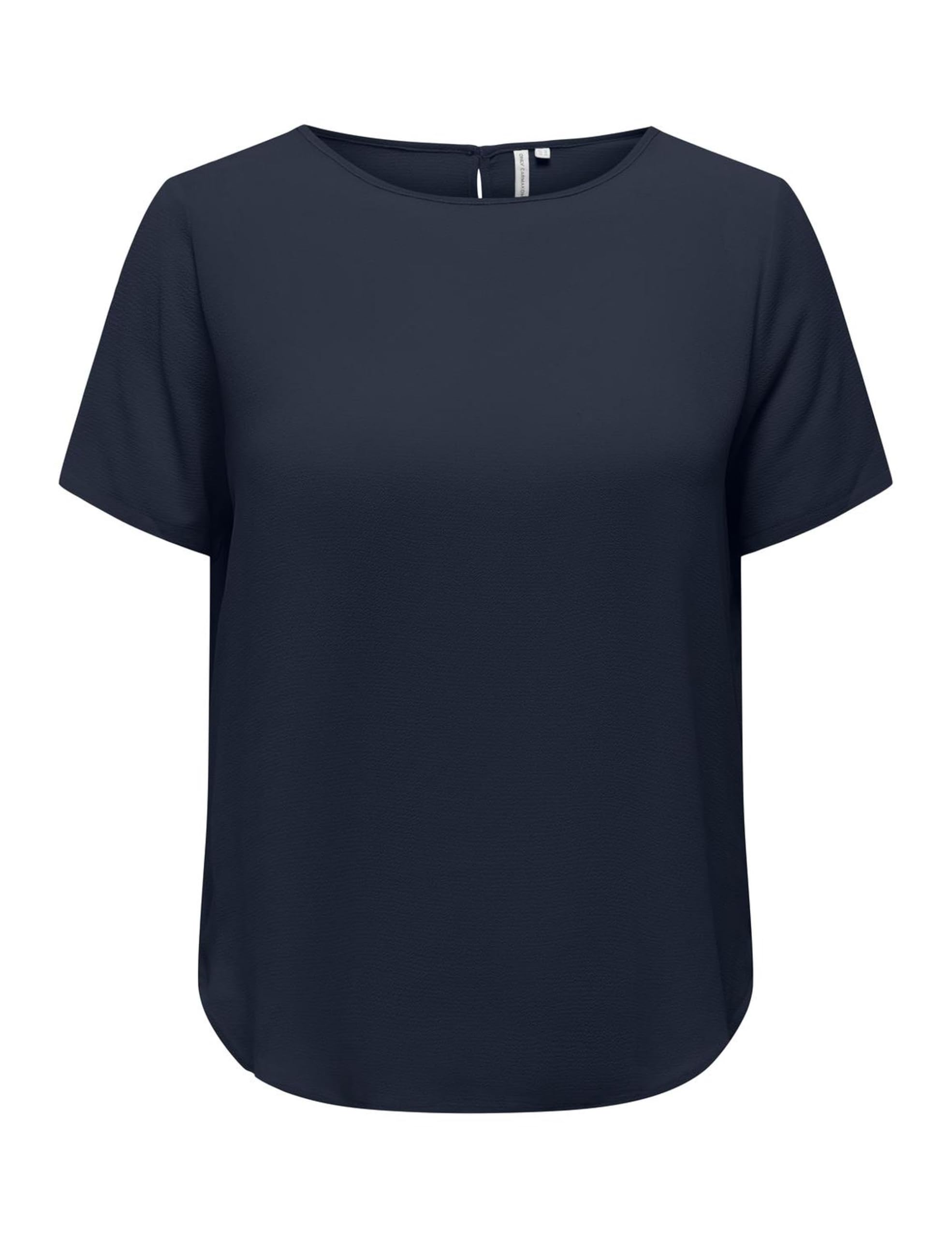 ONLY Carmakoma Top Carvica Life Short Sleeve with Button Placket and U‑Boot Neck