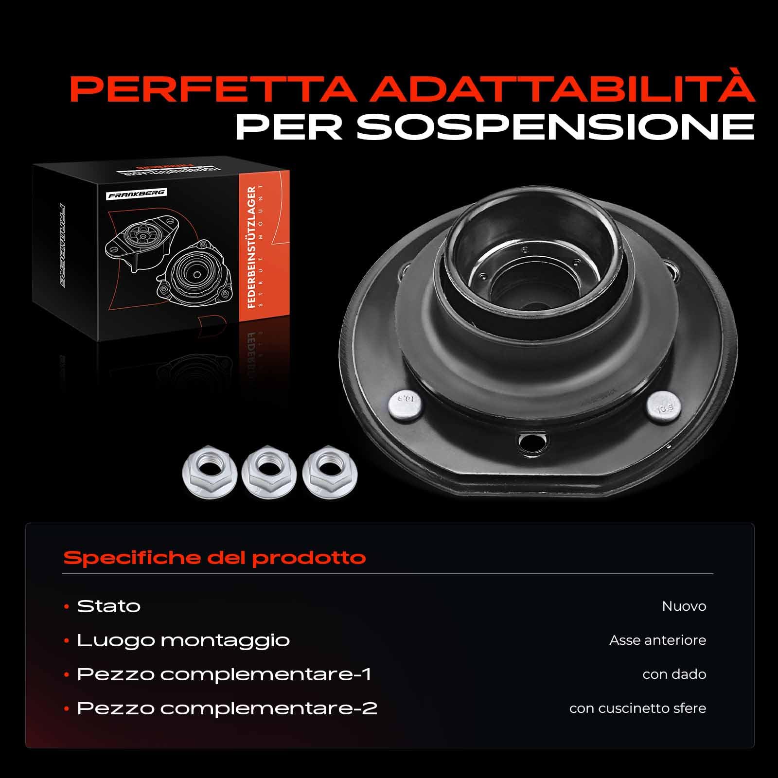 Frankberg Supporto ammortizzatore assale anteriore 96863981
