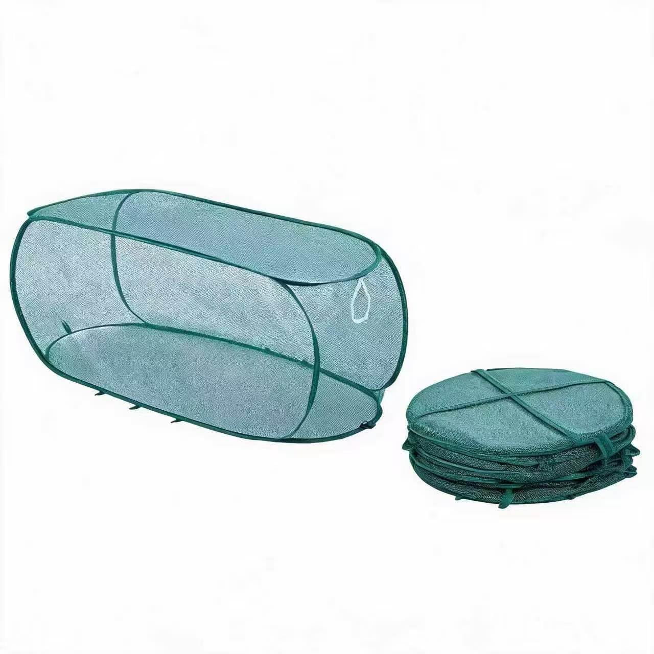 Garden Plant Net Protection Cage，Pop-Up Plant Mesh Cover, Pop-Up Vegetable Netting Frame, For Indoor Outdoor Greenhouse Patio Yard Raised Bed Flower 2pcs (Green, 90 * 40 * 35)