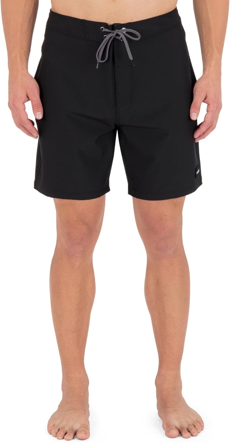 Hurley Men's Phantom 4-Way Stretch 7" Inseam Boardshort, 18" Outseam, Quick Dry Swim Trunks