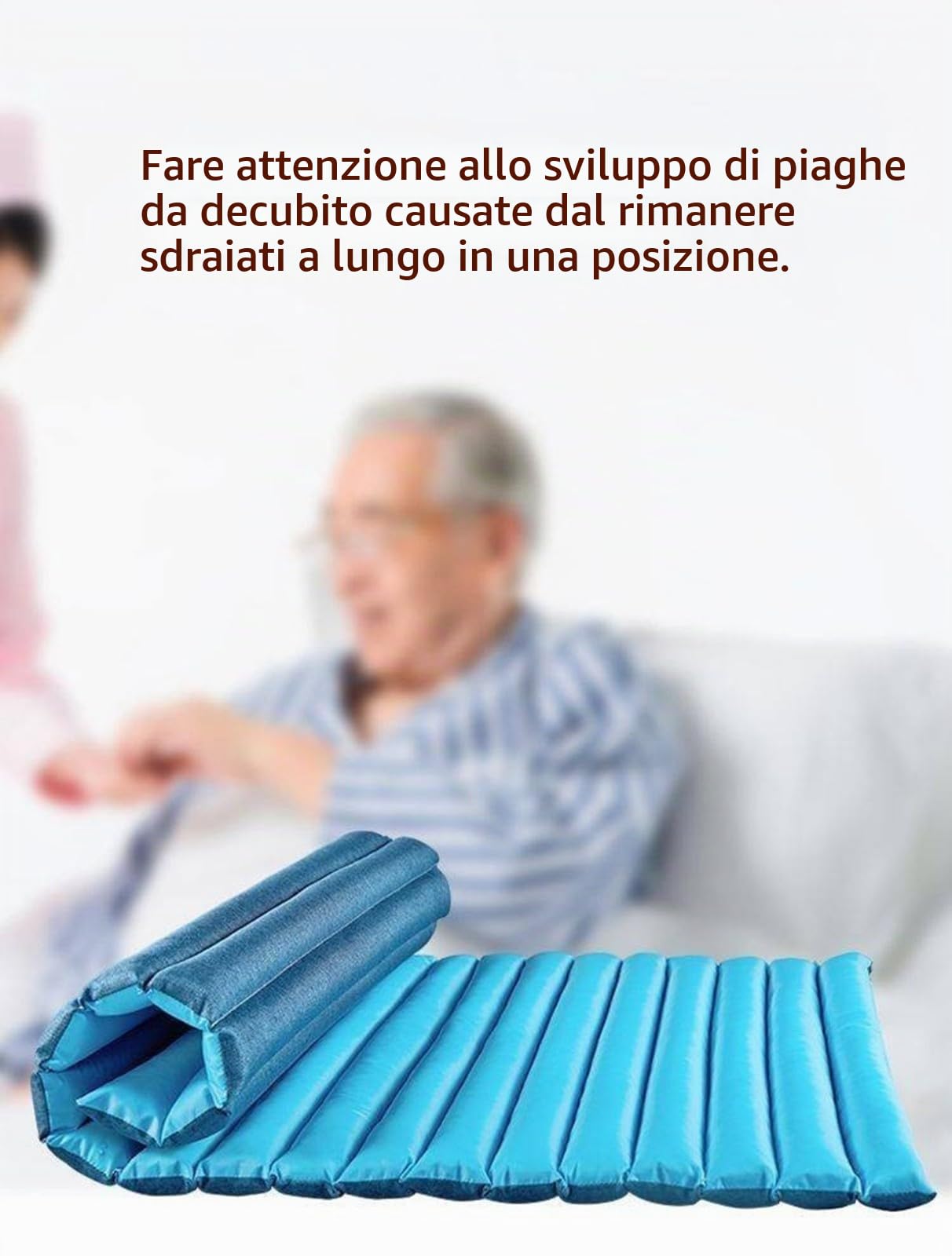 Materasso Antidecubito,Materassino Antidecubito Per Anziani,Disponibile Bifacciale,Prevenire E Lenire Le Piaghe Da Decubito,Adatto A Pazienti Costretti A Letto Per Lungo Tempo