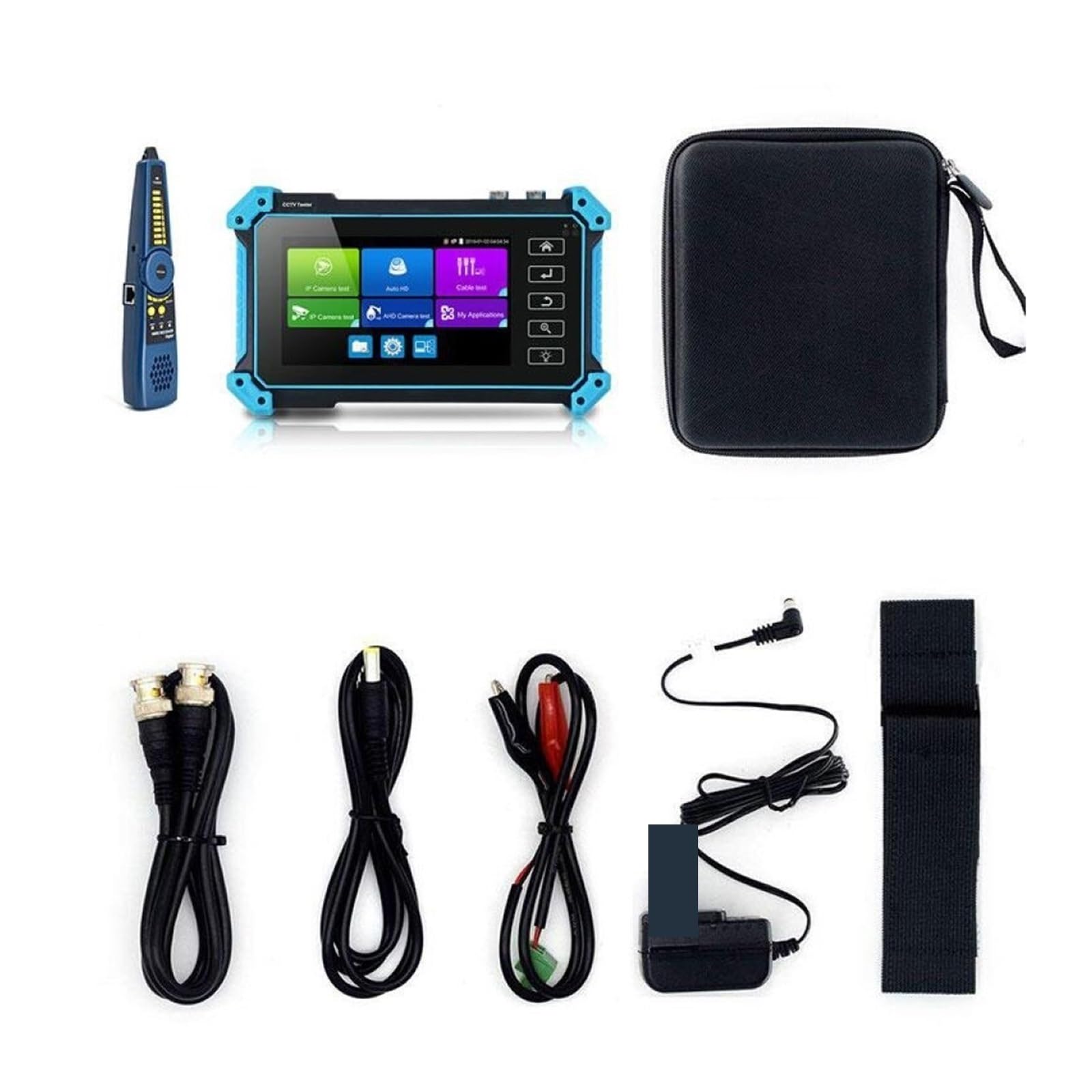 CCTV Tester, IPC-5200C Plus CCTV IPC Tester 8MP AHD CVI TVI SDI Kamera 12MP IP Mit Touchscreen Display VGA Eingang(5200C Plus)