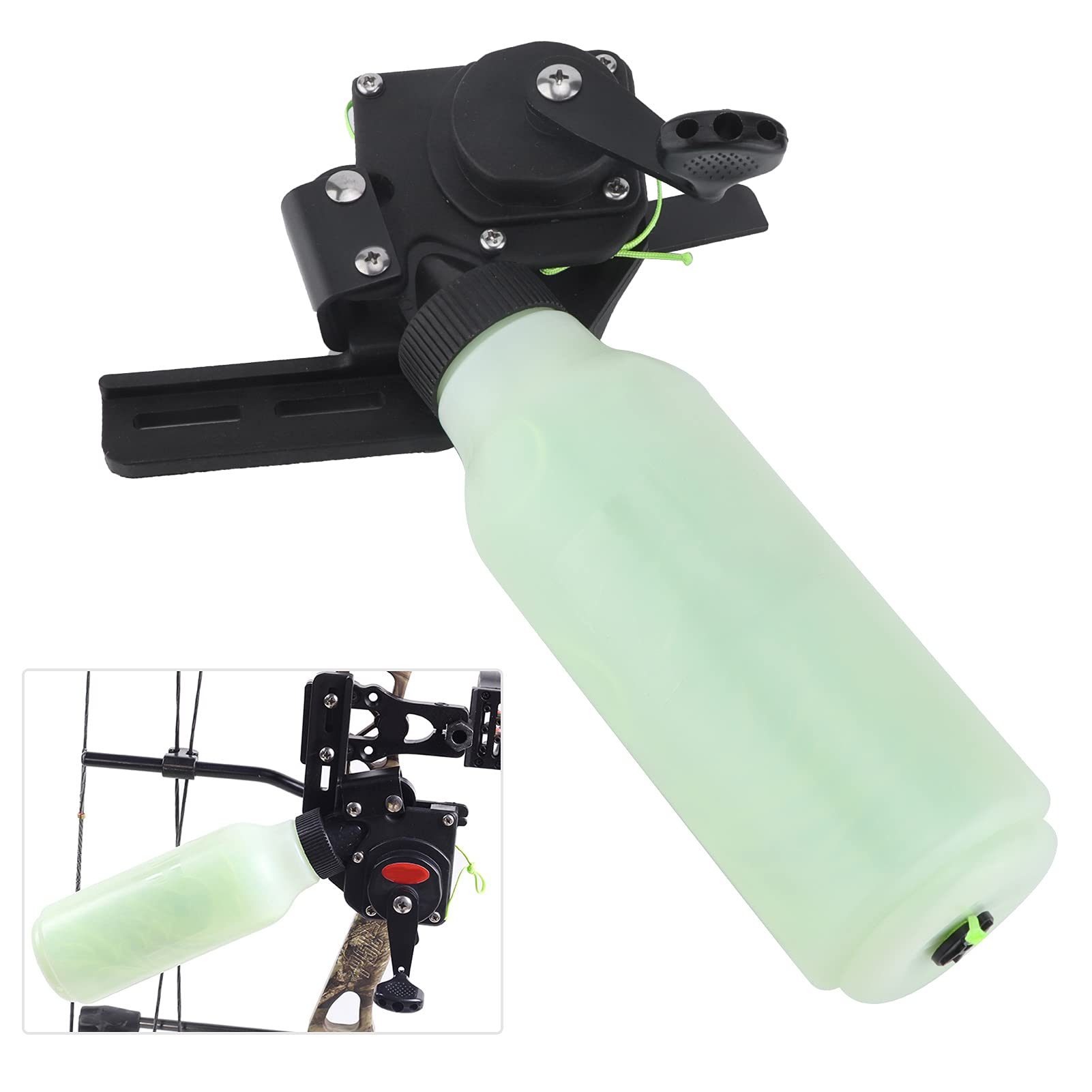 RiToEasysports Carrete Spincast de Pesca Carrete de Arco de Caza de Peces Carrete de Pesca de Arco para Arco Compuesto con línea de 40 m Otras Herramientas y Accesorios de Pesca