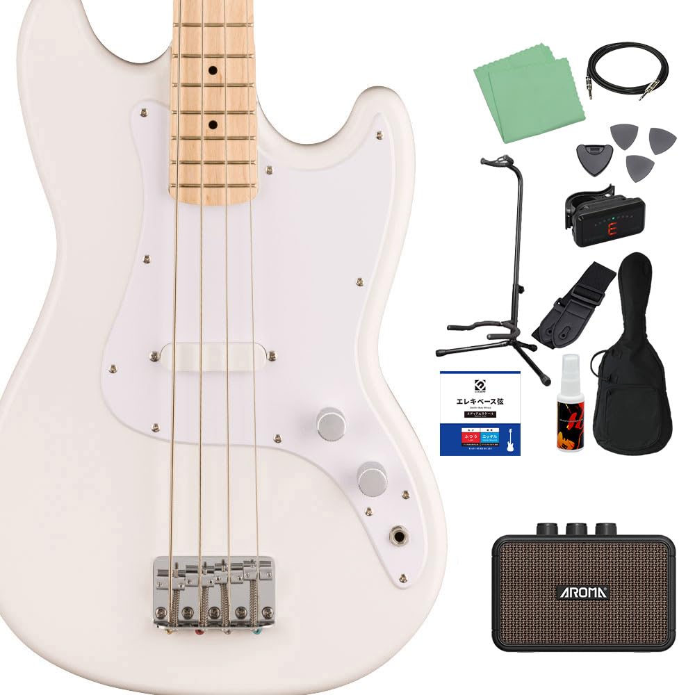 Amazon | Squier by Fender SONIC BRONCO BASS Arctic White ベース