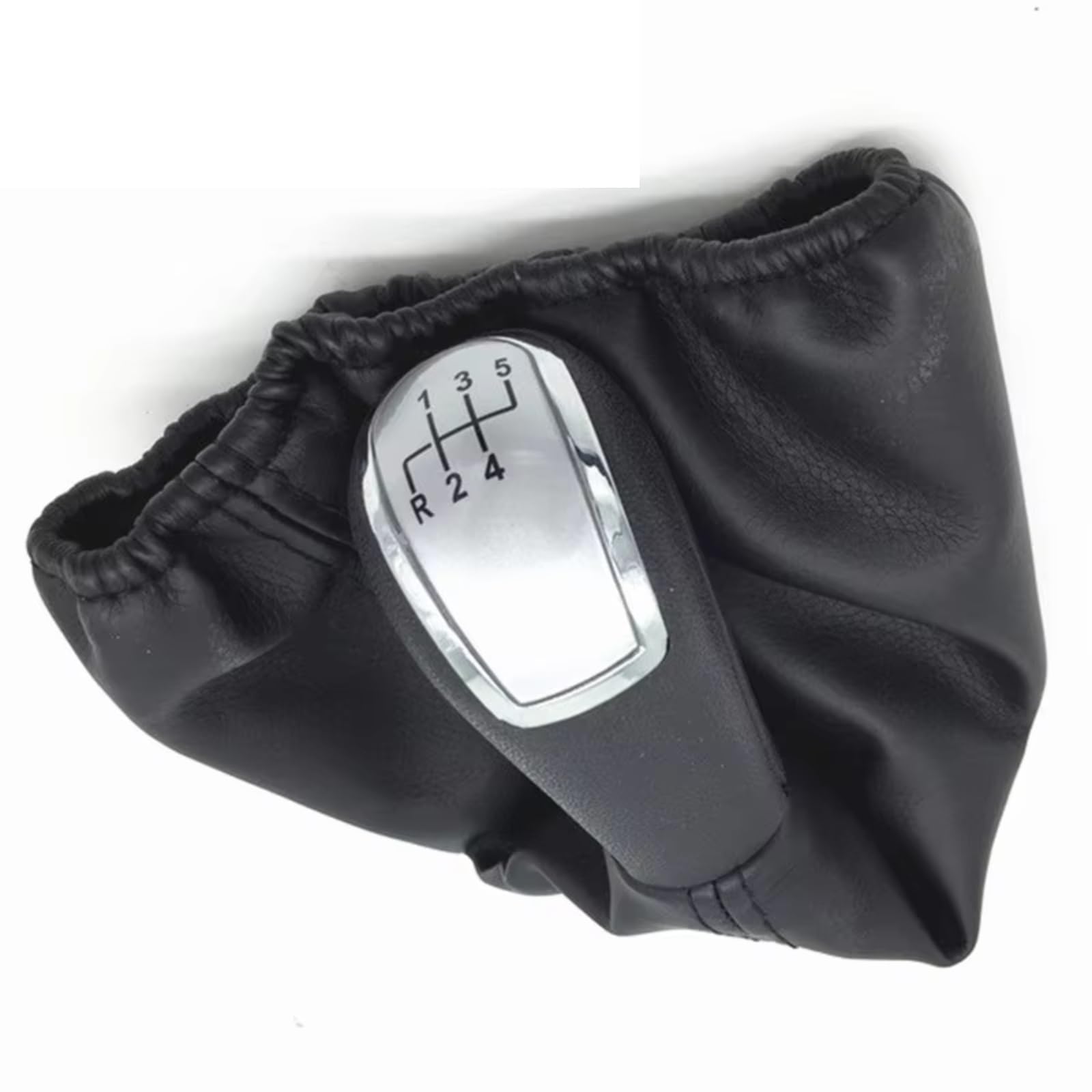 HILLAR Car Gear Stick Knob for Benz C-Class W202 W208 E-Class W210 W203 S203 / W245 W169 (04-12)/ W168 (97-04) 5/6 Speed Car Shift Gear Knob(Silver R12345)