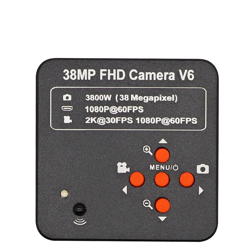 Akcesoria do mikroskopu laboratoryjnego 38 MP H_DMI USB Microscopio aparat cyfrowy 3,5X-90X symulacyjny trójokularowy mikroskop z zoomem stereo do lutowania PCB naprawy biżuterii (mocowanie VGA 0,5X C