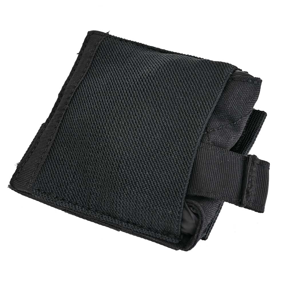SABADO Micro Molle Dump Pouch,Magazine Utility Pouch Drawstring Ultralight-Mesh Belt Dump Pouches Soft Roll Up Foldable (Black)