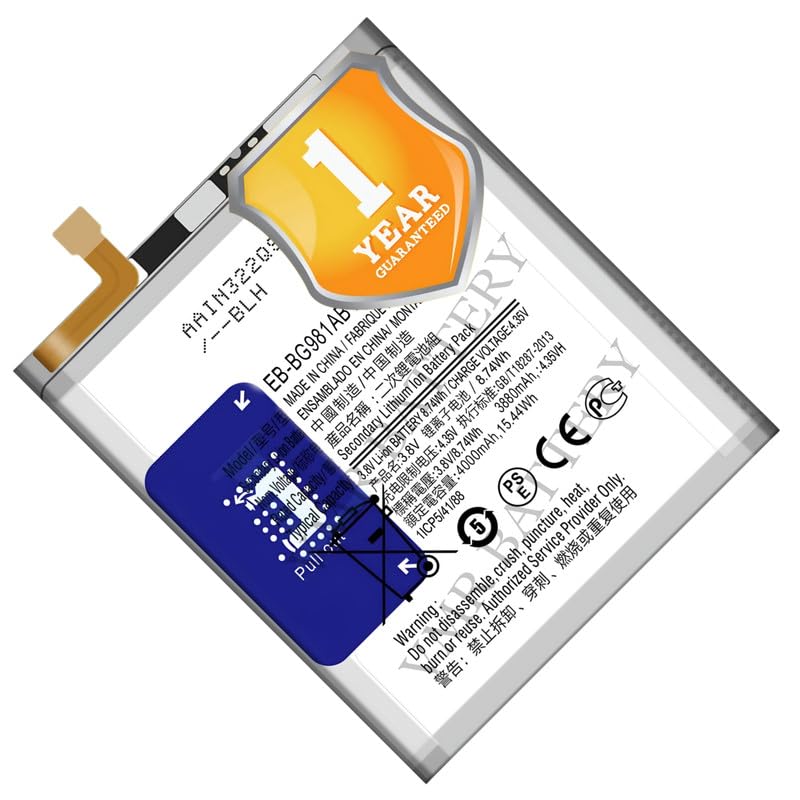 Image of Original EB-BG981ABA Battery Compatible for Samsung Galaxy S20 (5G) (SM-G9810, SM-G981, SM-G981F) - (4000mAh) - 1 Year Warranty K7