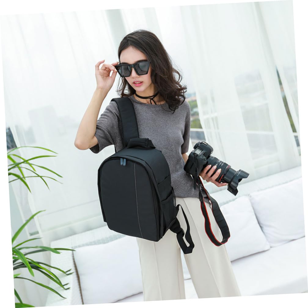TOPBATHY Zaino per Fotocamera Dslr in Nailon Spazio per Power Bank e Tablet, Borsa Compatta per Uomini e Donne, per Viaggi e Fotografia