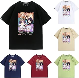 [Rinaria] 超かぐや姫！半袖Tシャツ アニメ周辺 丸首 綿素材 男女兼用 通気性 快適 柔らかい 日常服 通勤 通学 学生・大人向け 記念品 ギフト プレゼント [並行輸入品]