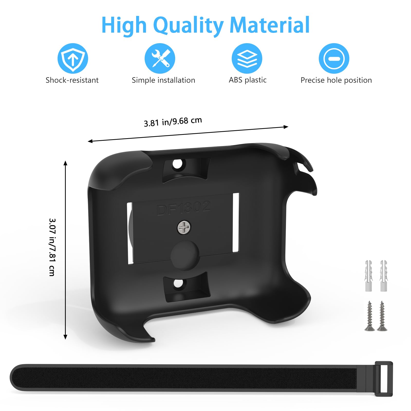 3-in-1 Magnetische Halterung mit abnehmbarem Anti-Rutsch-Gurt für JBL GO 4 Tragbare Bluetooth-Lautsprecher, Golfwagen/Lenker/Stangen/Fahrrad/Motor/Wohnmobile/Geländefahrzeuge & Wandhalterungen