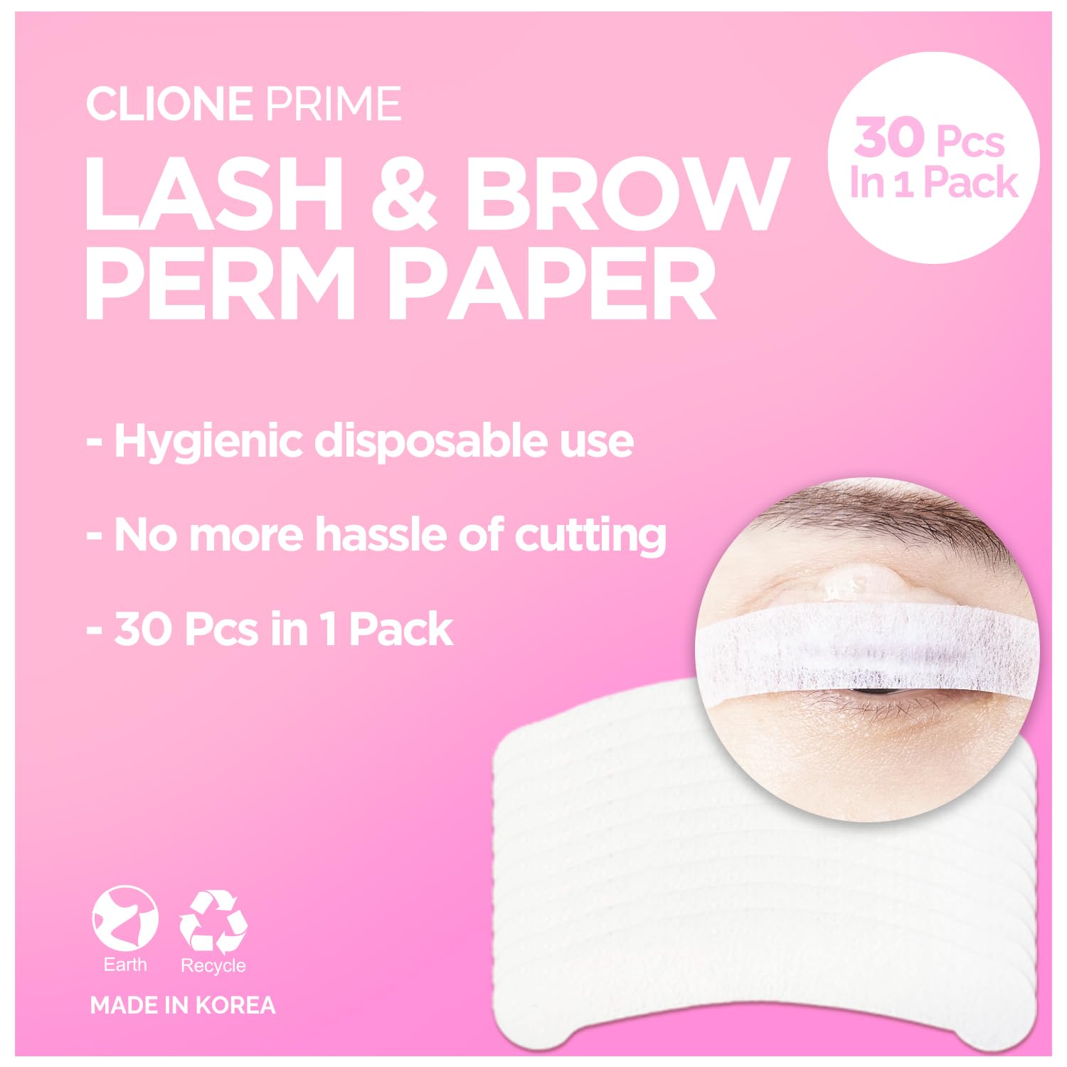 CLIONE PRIME Lash Perm Paper - Professional Grade Eyebrow Perm Paper for Eyebrow Lamination, Skin Protective, Non Irritating, Perm Paper for Lash Lift & Brow Lamination Kits, 100% Vegan & Cruelty Free