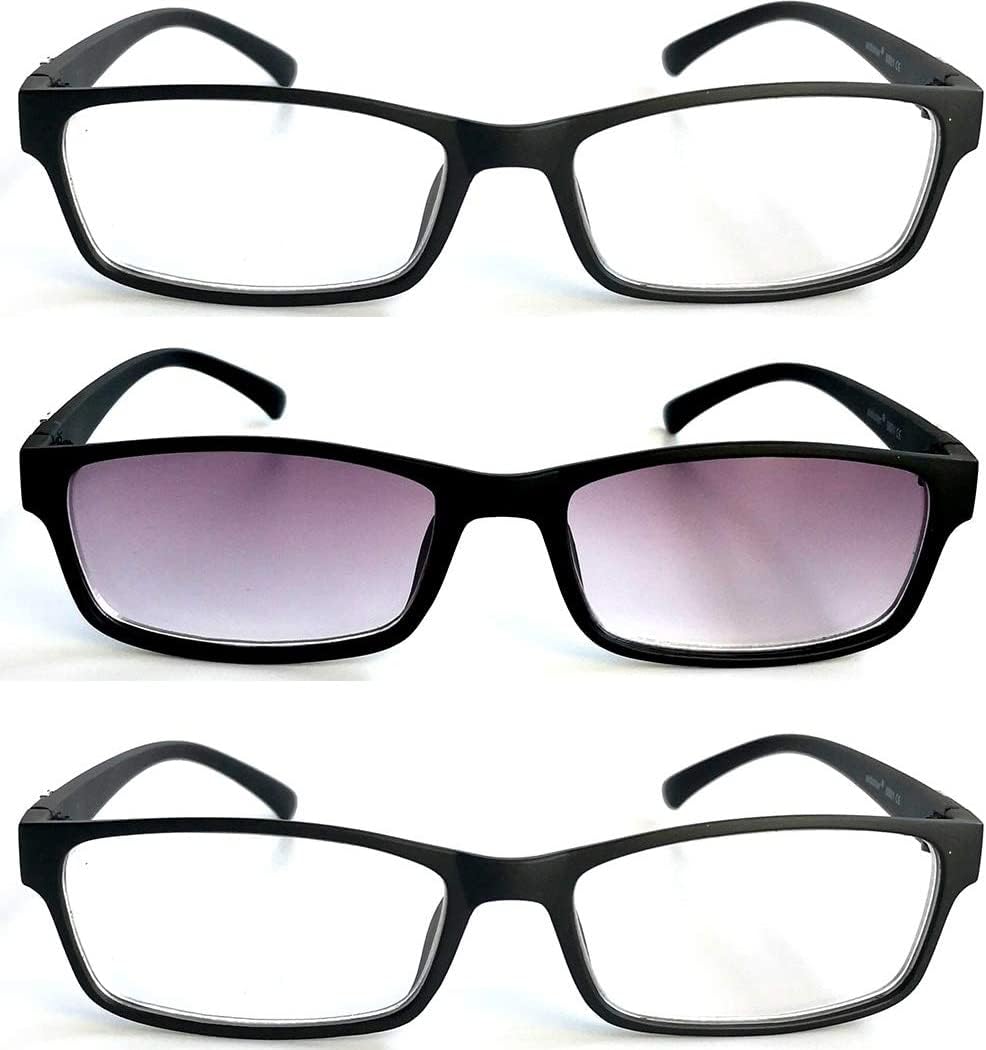 Nearsighted Distance glasses for Men Women (3PACK) Myopia Driving