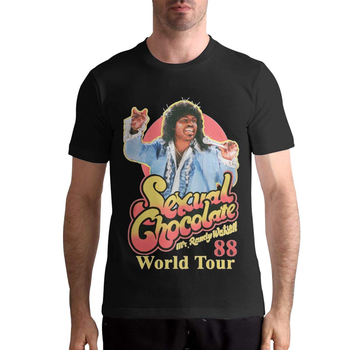 XEERASSexual Chocolate Randy Watson Mens Soft Short Sleeve Tee Shirt