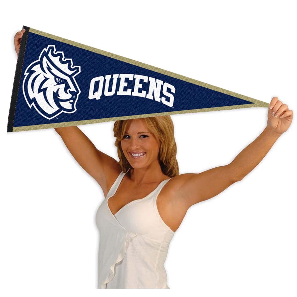 Queens University Royals NCAA Garden Flag – Double-Sided 13x18" Polyester Flag For Porch Or Yard
