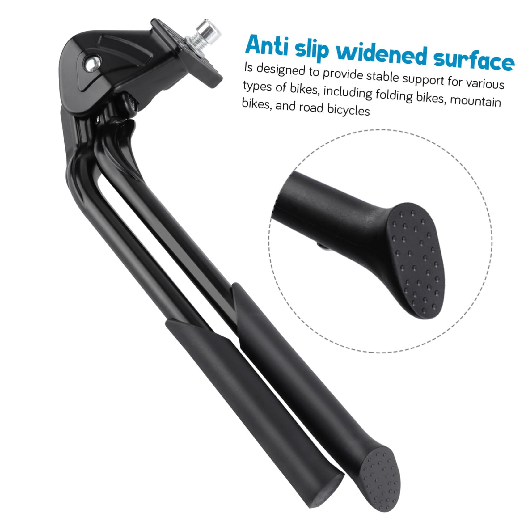 Béquille de Vélo Robuste et Peu Encombrante en Alliage D'aluminium Double Réglable pour Vélo de Montagne et Usage Intérieur Extérieur
