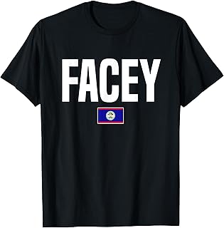 Facey Belizean Creole Kriol Belize Flag T-Shirt