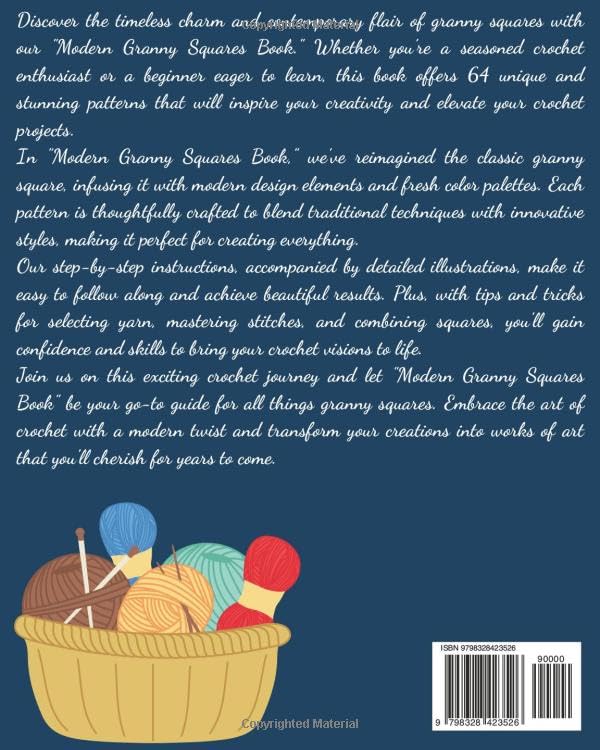 Modern Granny Squares Book: 64 Modern Crochet Patterns for Anyone - Image 2