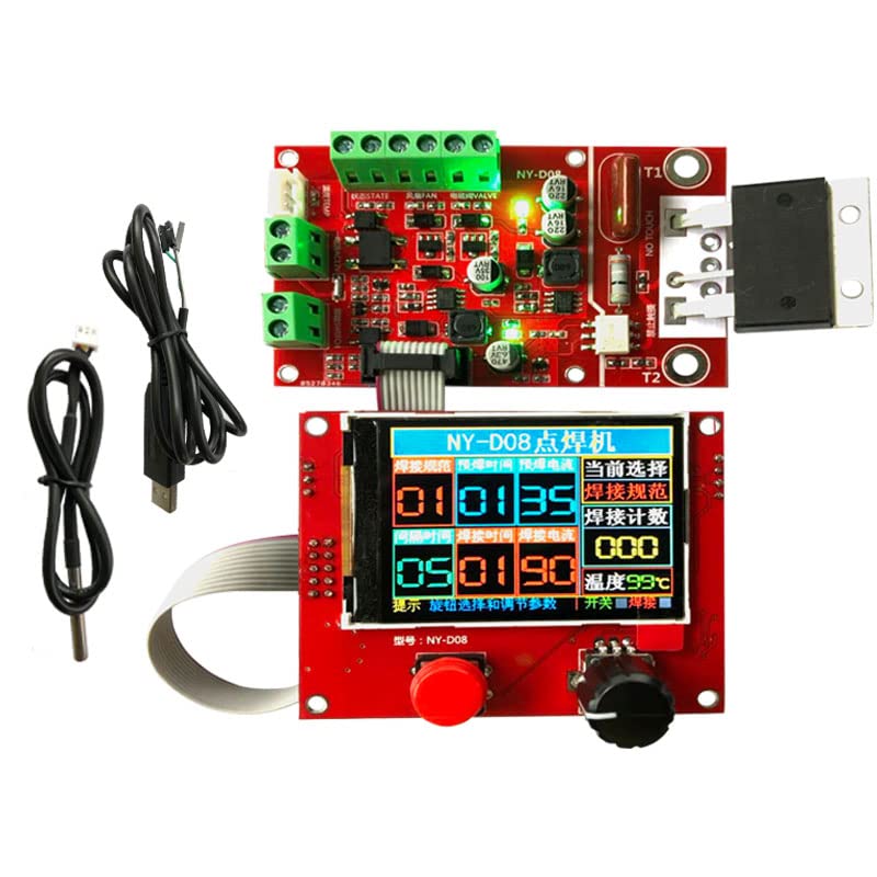 AETOOL - 100A Digital display pneumatic Spot welding time and current controller panel timing Ammeter Spot Welders control Board