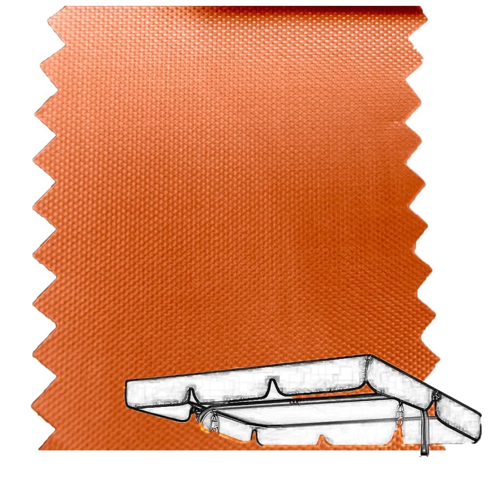 OPOLDBDMAC Swing Canopy Outdoor Porch Swing Seat Canopy Cover，Waterproof Hammock Cover Top Rip Proof Windproof Backyard Glider Swing Sun Shade Awning For Patio Garden(Orange,74.8x52in-190x132cm)