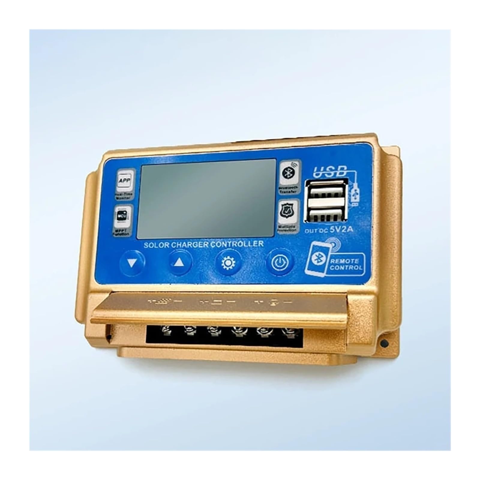 Regolatore di carica solare Bluetooth WIFI con display digitale LCD ad alta definizione da 2 pezzi(40A Bluetooth)