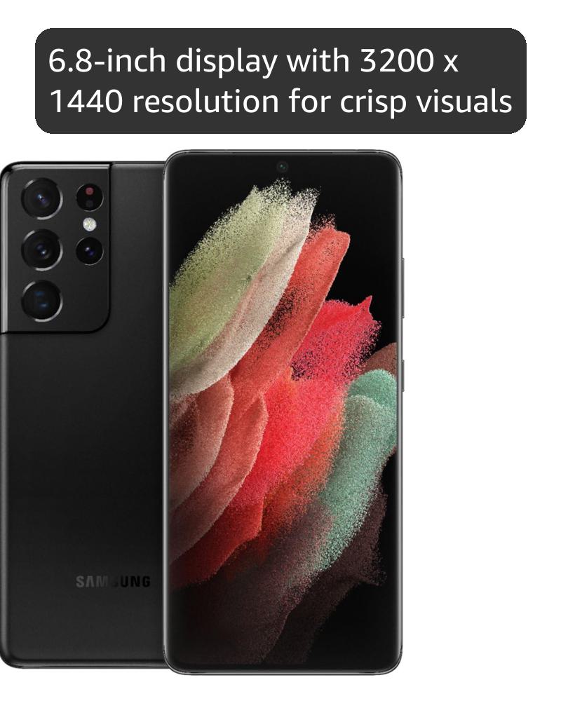 Amazon.com: Samsung Galaxy S21 Ultra 5G, US Version, 512GB