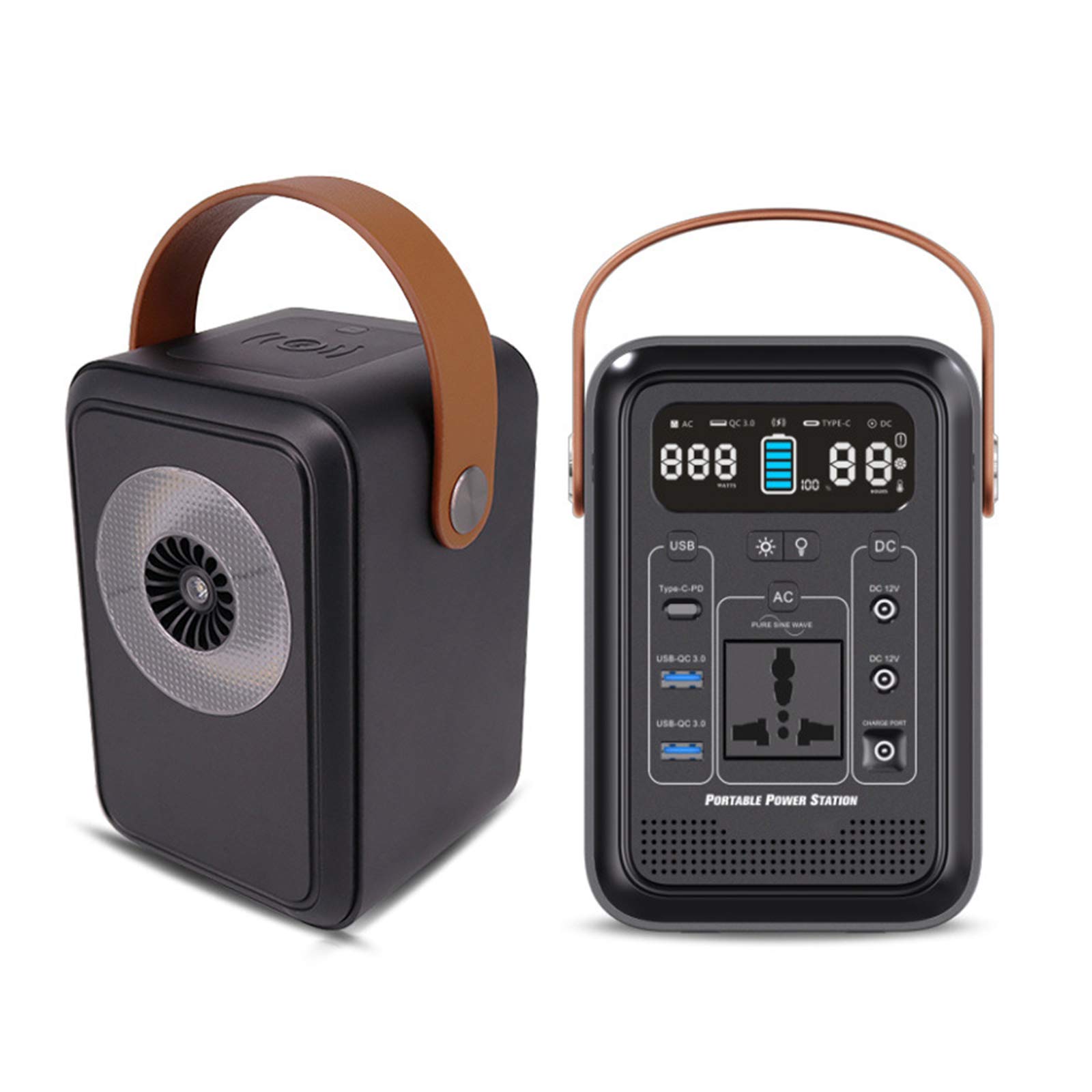 Générateur solaire portable avec batterie de secours 222Wh et chargeur sans fil induction