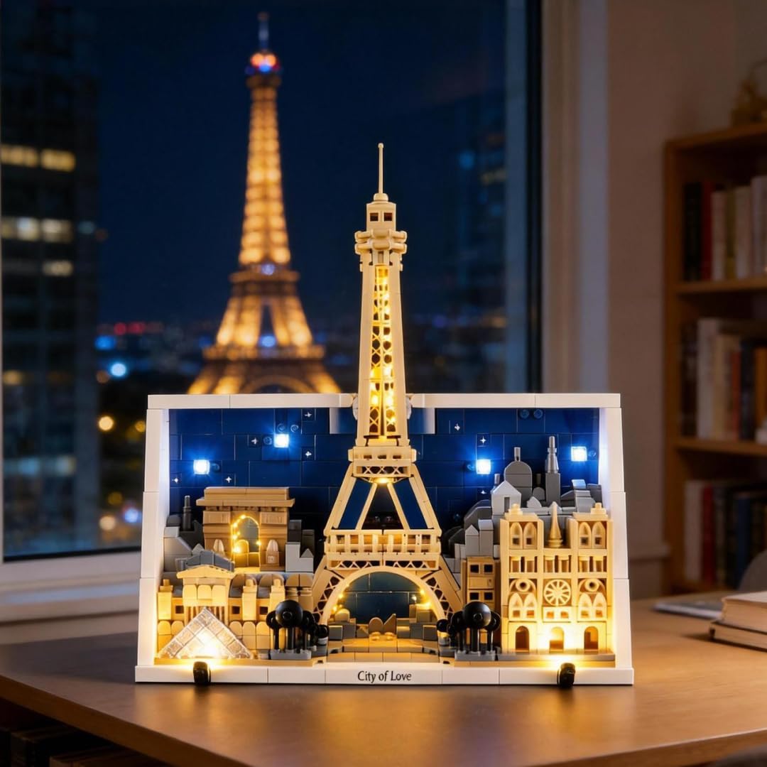 LIGHTAILING Led Light for Lego-21064 Paris - City of Love - Easy Install, Hidden Wiring, Home Decor & Gift-Ready (Model Not Included)