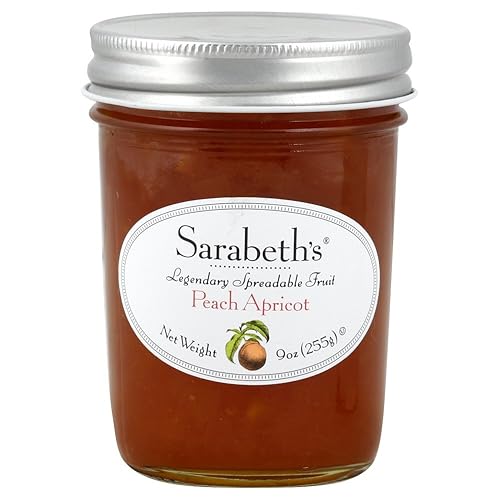 Sarabeth's Legendaria fruta untable de durazno y albaricoque - 9 oz