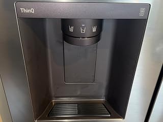 Drip Tray Replacement for LG ThinQ Refrigerator - Exact Fit 7.5" Drip Tray for Water and Ice Dispenser, ABS Plastic Drip Tray, Black