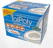 Amazon.co.jp: トイポリーToiPoly ポータブルトイレ バッグ 40枚