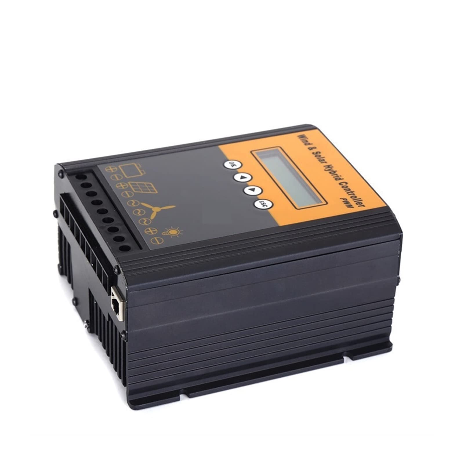 Solar Controller, 48V Wind-Solar Complementary Controller PWM Street Light Solar Off-Grid Power Generation System(Wind 600W Photovoltaic300W 48v)