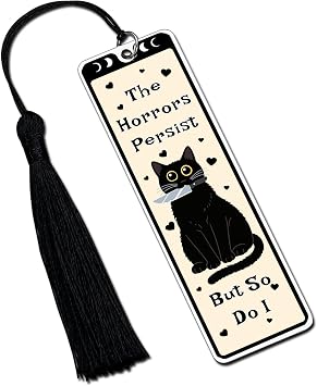 Cat Dad Fathers Day Gift Cat Lovers Gifts Black Catt Bookmarks for Women Boys Girls Wicked Bookmark Catt Themed Gifts for Book Lovers, Wicked Stuffers for Cats Lover