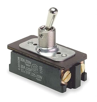 Carling Technologies Toggle Switch, Number of Connections 4, Switch Function On/Off