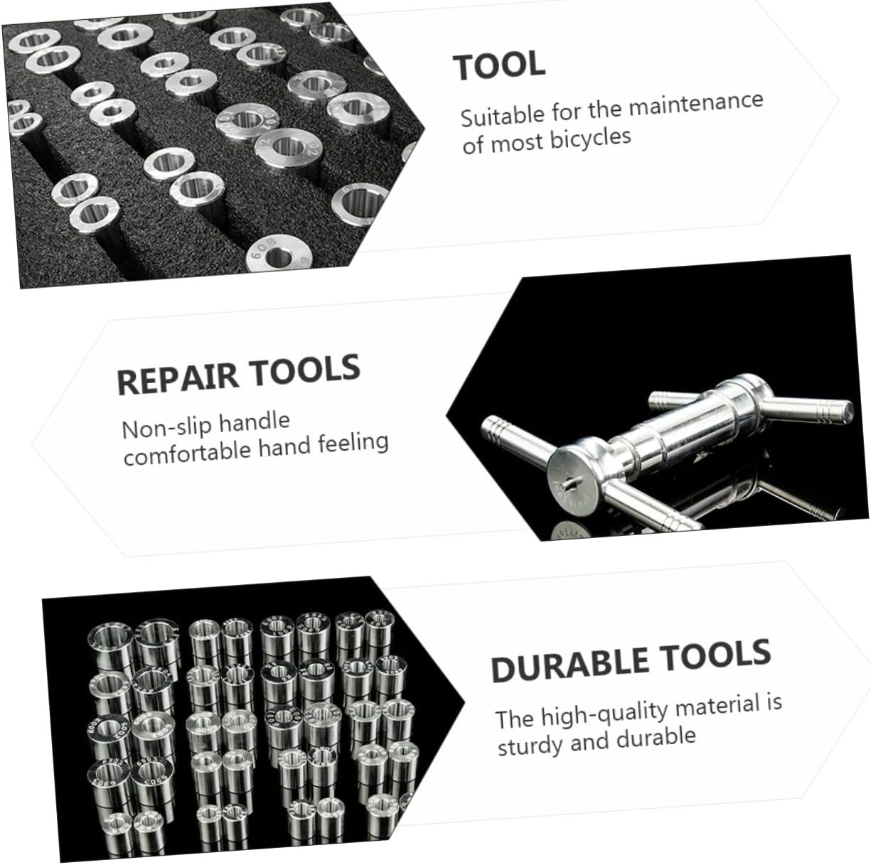 balacoo 1set Bike Bearing Press Tool Kit Easy to Use Installation Tools for Hub Bearings and Wear-Resistant Repair Set Storage Box
