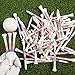 Golf Tees Western Birch Wood 5x More Durable 5x Stronger Value 50 Pack 1 1/2 2 3/4 3 1/4 Inch, Reduce Friction Wooden Long-Lasting, Spin Tall Sturdy Base for Stability (USA Flag, 3 1/4 Inch)