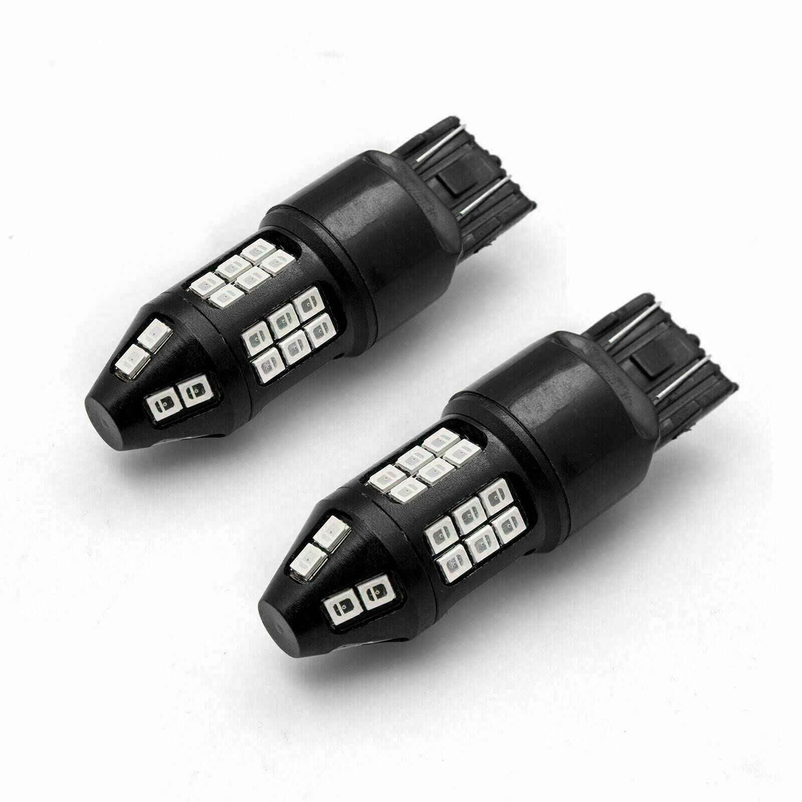 Xotic Tech 2X 7443 7444 High Power Strobe Flashing Red LED Brake Stop Tail Light Bulbs Compatible with Mazda 3 2008-2018 or Honda Odyssey 2005-2007 or Honda Civic CR-V Accord or Toyota Camry Avalon