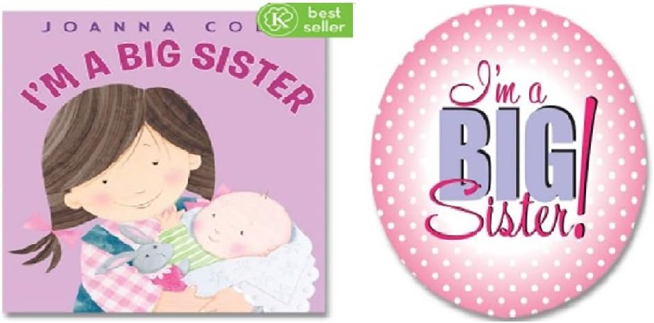 I'm A Big Sister Book and Button