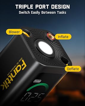 Fanttik X10 Cross Tire Inflator/Blower 2-in-1, 150PSI Cordless Air Pump
