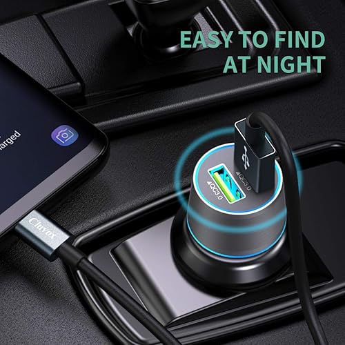 Miniatura 5 de Cargador rápido USB C para automóvil, compatible con Samsung Galaxy S23S22S21Note 20Ultra10Plus98S20 PlusUltraS10+S10eS9S8A50A70, carga rápida 3.0