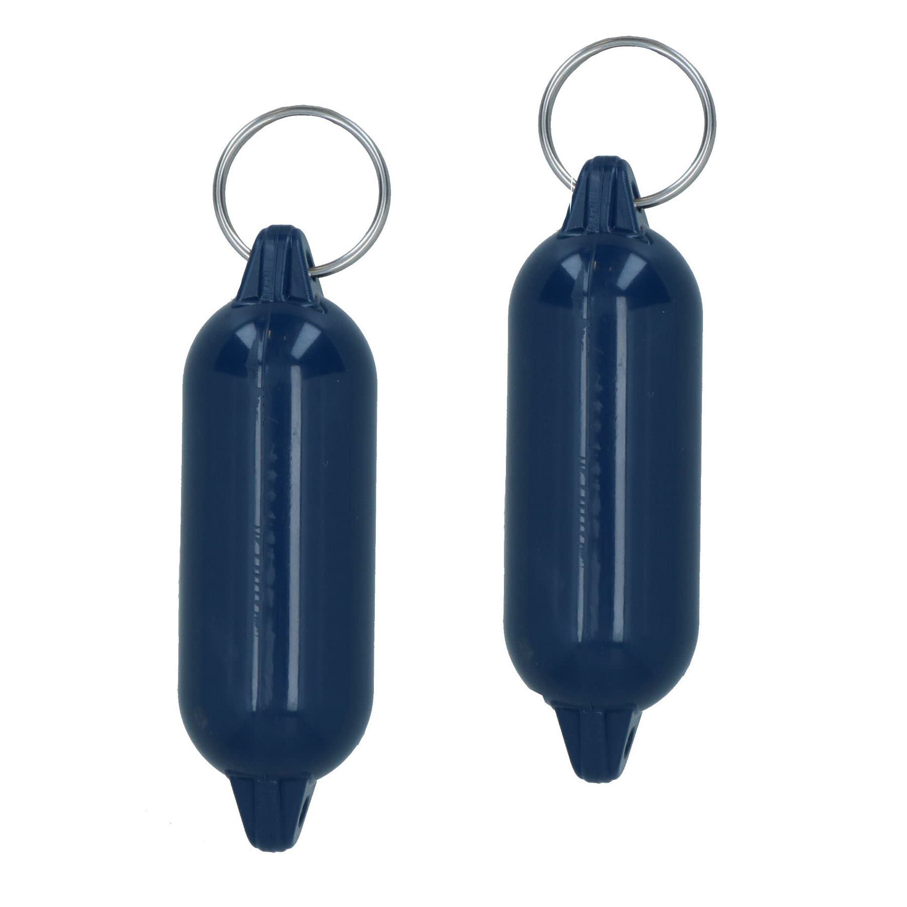 AB Tools 2 Pack 10cm Floating Fender Keyring Key Float Boat Fishing Sailing Buoyant Ring