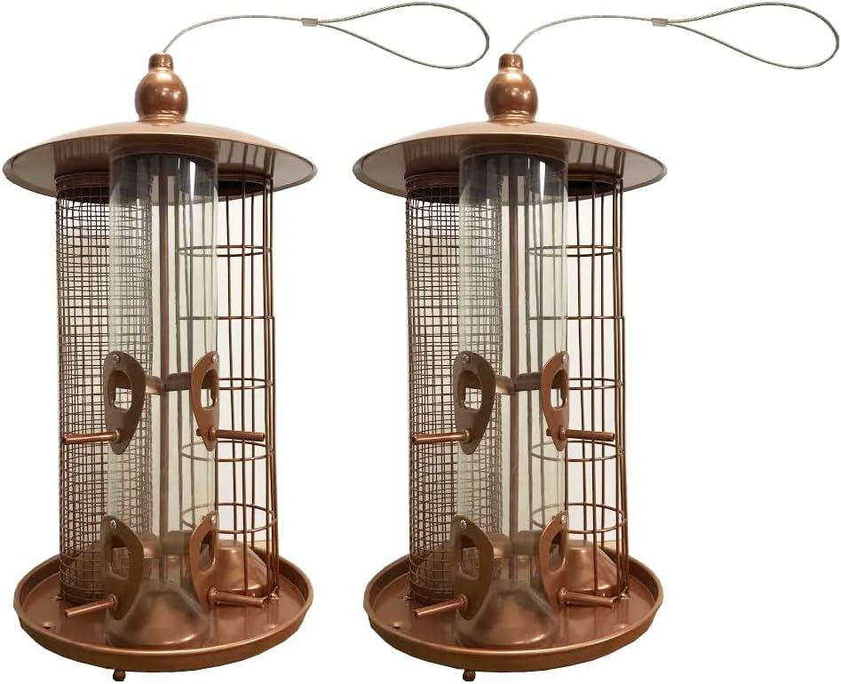 Selections Hanging Deluxe 3 in1 Seed, Nut and Fatball Wild Bird Multi Feeder - Pack of 2