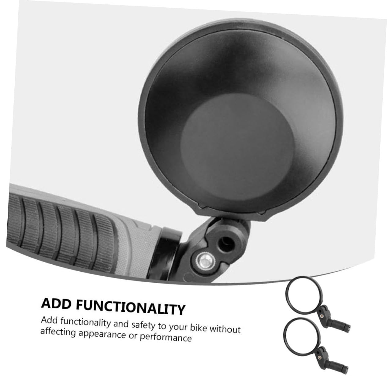 ifundom 2 Series Retrovisor Convexo Manillar De Bicicleta Ajustable Y Durable De Compatible Con Diámetros De Visibilidad 2 Piezas*2
