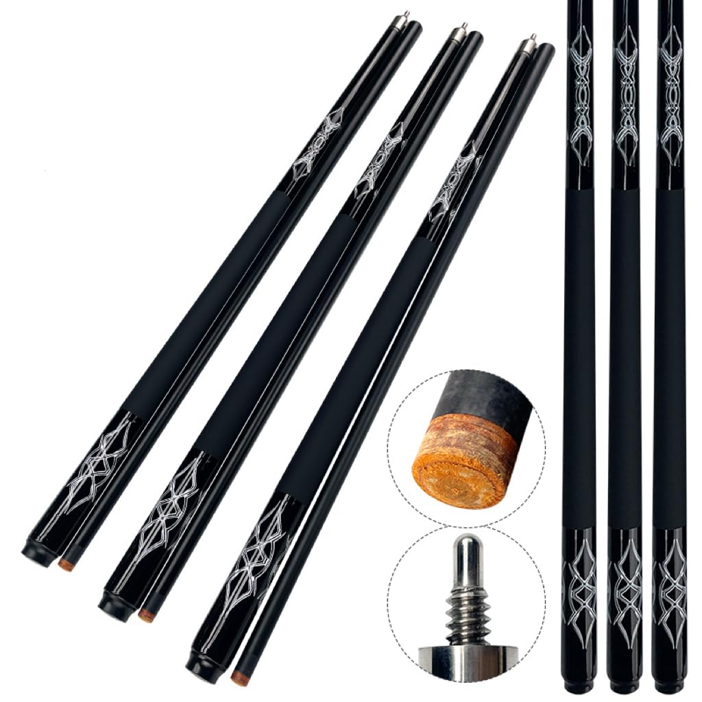 58-Inch Carbon Durable Professional Billiard Cues Small Head Pool Cues Billiard Stick Snooker Rod Supplies Accessory,Billiards Supplies