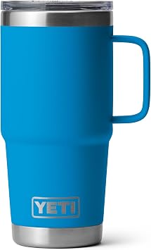 YETI Rambler 20 oz Travel Mug, Stainless Steel, Vacuum Insulated with Stronghold Lid