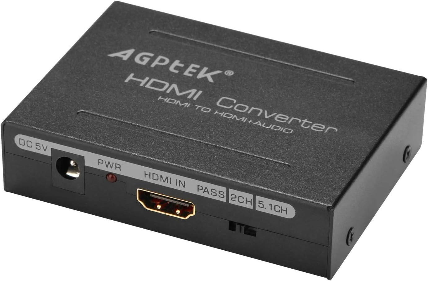 AGPtek HDMI to HDMI + SPDIF + RCA L/R Audio Extractor Converter (HDMI Input,HDMI+ Audio Output)