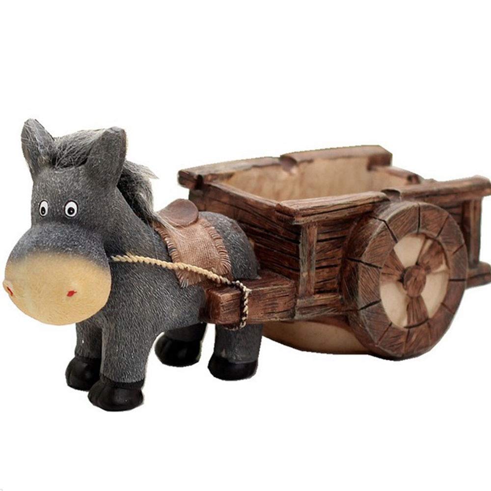 Creative Cute Personality Donkey Pull The Car Ashtray Funny Animal Home Decoration Ashtray