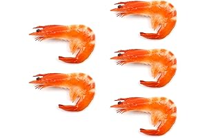 Realistic Shrimp Action Figures for Educational Fun and Kitchen Decoration